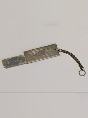 Rare 1930's Gillette Sliding Utility Knife - Advertising For Gibley's Dry Gin!